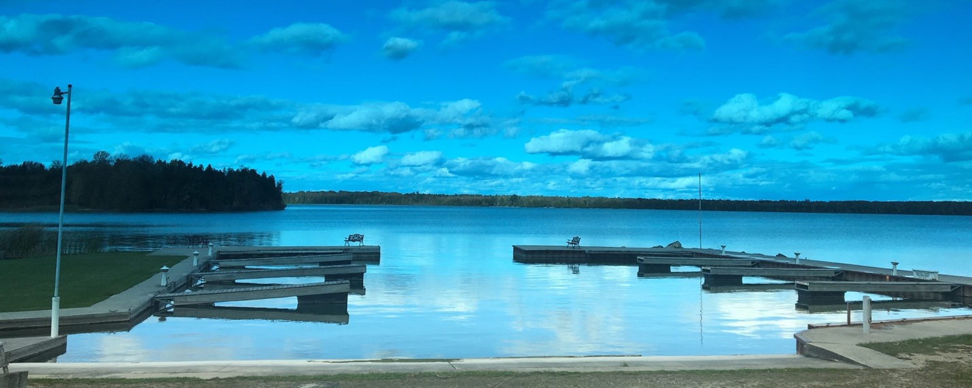 Peaceful Blue Lake